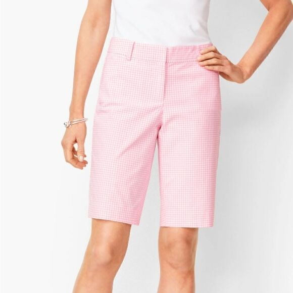 Talbots pink checkered perfect short - Picture 1 of 10